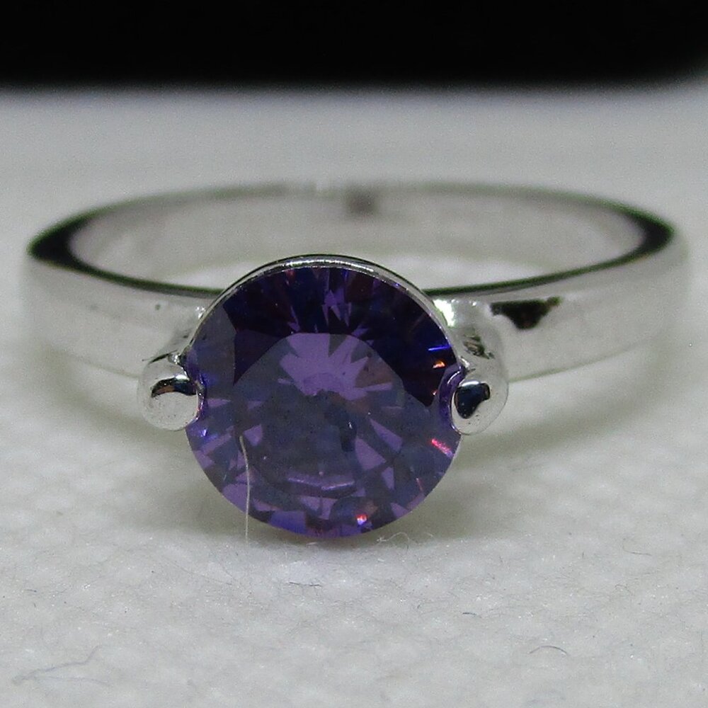 Small Solitaire Stone Set Ring - image 2